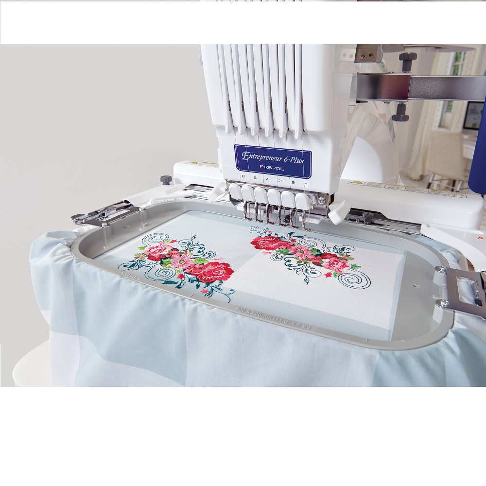 Brother PR680W 6 Needle Embroidery Machine With Wireless Capability 