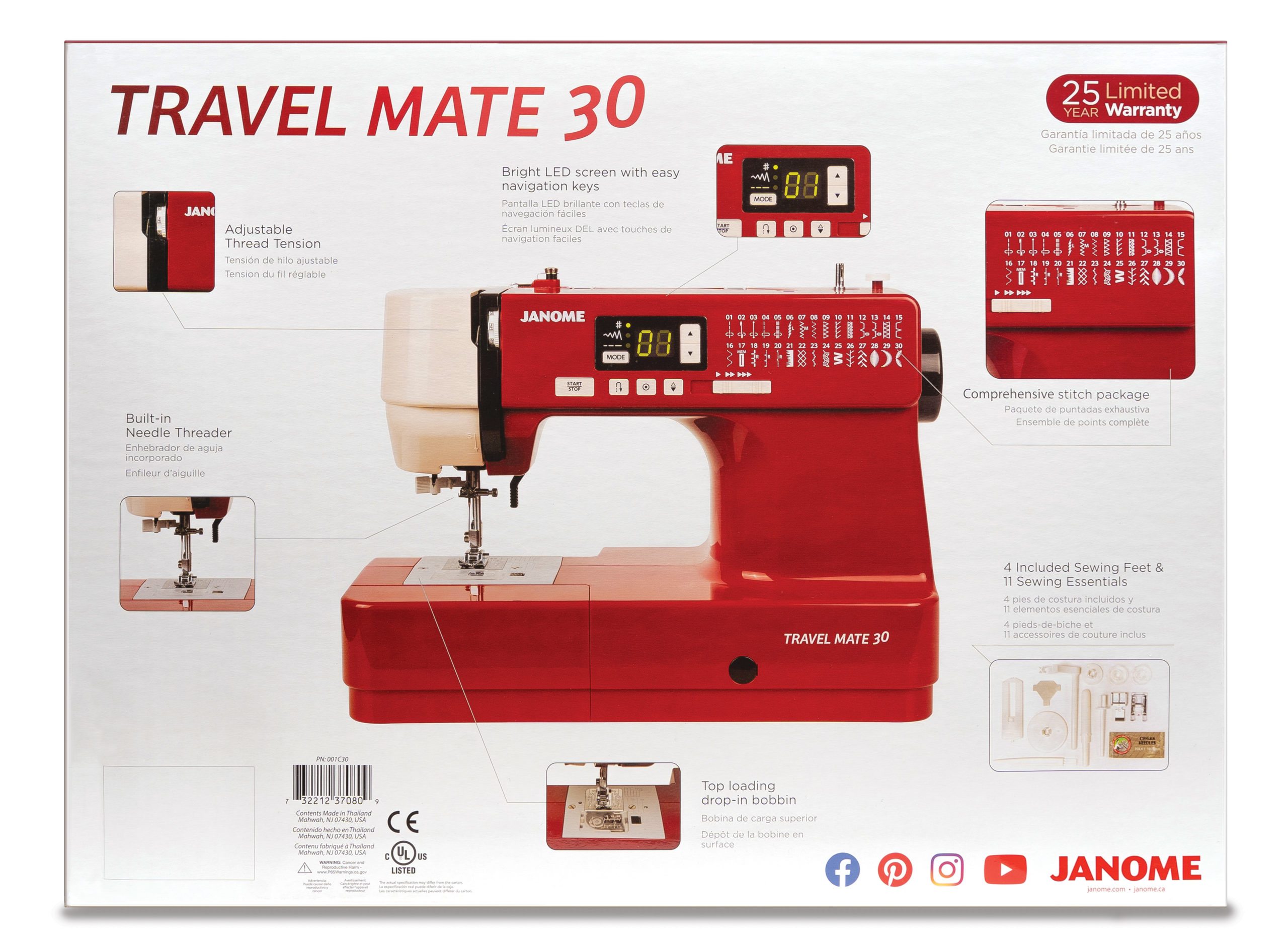 janome travel mate 30 cost